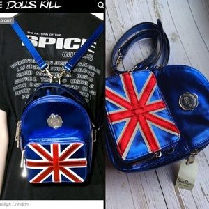NWT OBO Dolls Kill Shellys London Cobalt Cooper Mini Backpack